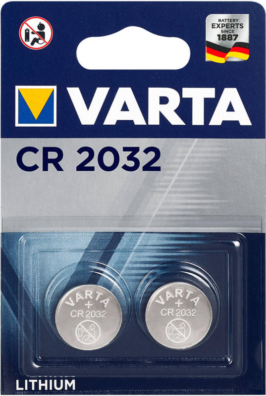 Varta Professional Electronics Batterien CR2032 Lithium Knopfbatterien