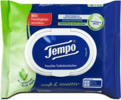 Tempo sanft & sensitiv feuchte Toilettentücher Aloe Vera
