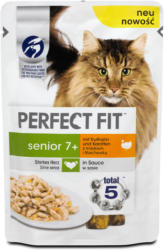 Perfect Fit senior 7+ Fit Katzenfutter mit Truthahn & Karotten in Sauce