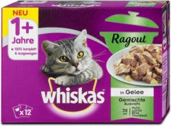 whiskas 1+ Jahre Ragout Katzenfutter Gemischte Auswahl in Gelee
