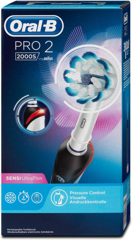 Oral-B elektrische Zahnbürste Pro 2 2000S Sensi UltraThin