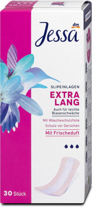 Jessa Slipeinlagen Extra lang mit Frischeduft