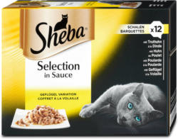 Sheba Selection in Sauce Katzenfutter Geflügel Variation