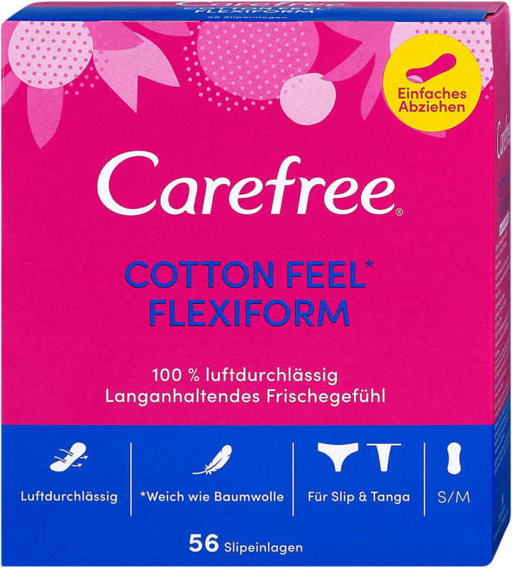 Carefree Slipeinlagen Cotton Flexiform