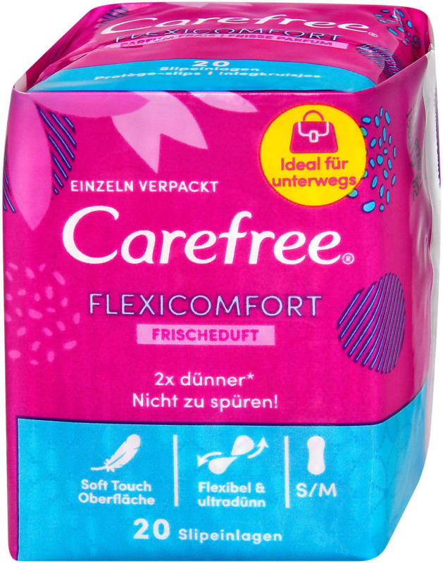 Carefree Flexicomfort Slipeinlagen mit Frischeduft