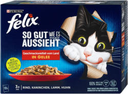 felix So gut wie es aussieht Katzenfutter Fleischauswahl in Gelee