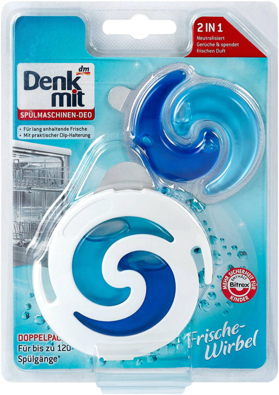 Denkmit 2in1 Spülmaschinen-Deo Frische-Wirbel