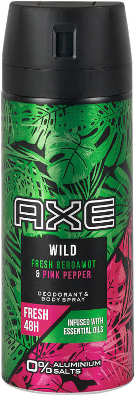Axe Wild Fresh Deodorant & Bodyspray Bergamot & Pink Pepper