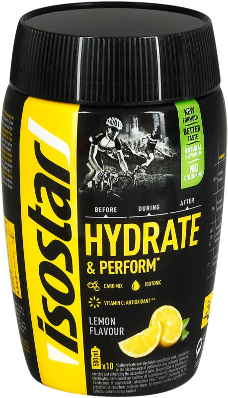 isostar Hydrate & Perform isotonisches Getränke-Pulver Zitrone