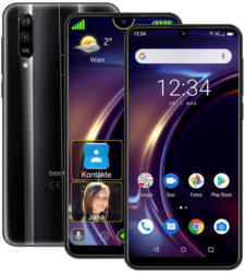Beafon M6 schwarz Android 9.0 Smartphone 6.26" - vertragsfrei für alle Netze