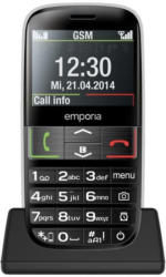 emporia EUPHORIA V50 black Seniorenhandy 2.4" - vertragsfrei für alle Netze