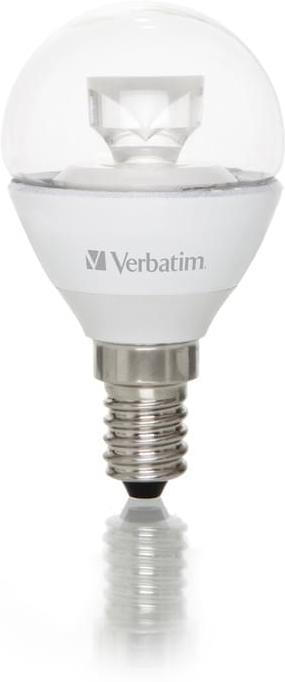 Verbatim LED-Tropfenlampe klar 4,5W E14 250lm 2700K Consumer-Line