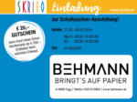 Skribo Skribo Einladung zur Schultaschen-Ausstellung! 27.02. - 04.03. - bis 04.03.2020