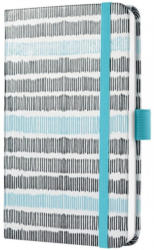 SIGEL Wochenkalender "Jolie - Strichmuster" A6 schwarz/blau 2020