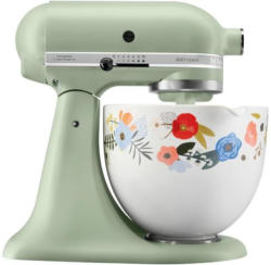 KitchenAid Artisan 5KSM156SFEPI Küchenmaschine mit Spring Floral Keramikschüssel