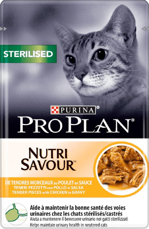 PROPLAN Nassfutter für Katzen, Adult, STERILISED mit Huhn