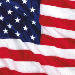 Cocktail-Servietten "USA" 16 Stück 25x25 cm