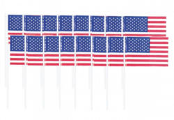 Partypicker "USA" 144 Stück aus Holz