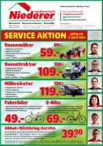 hagebaumarkt Niederer Hagebaumarkt Niederer - Service-Aktion-Flugblatt - bis 04.04.2020