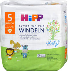 Hipp Babysanft Extra Weiche Windeln Gr. 5 (11-17 kg)