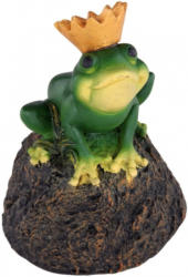 GLOBO LED-Solarleuchte "Froschkönig" 12,5 x 12,5 x 18 cm bunt
