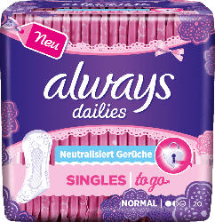 always Slipeinlage Singles to go Geruchsneutralisierung