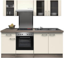 Einbauküche Küchenblock Möbelix Eico 210cm Magnolie