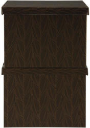 Box mit Deckel Jimmy in Goldfarben/Schwarz