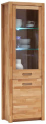 Vitrine Fenja Türanschlag Links B:66cm Massiv, Buche