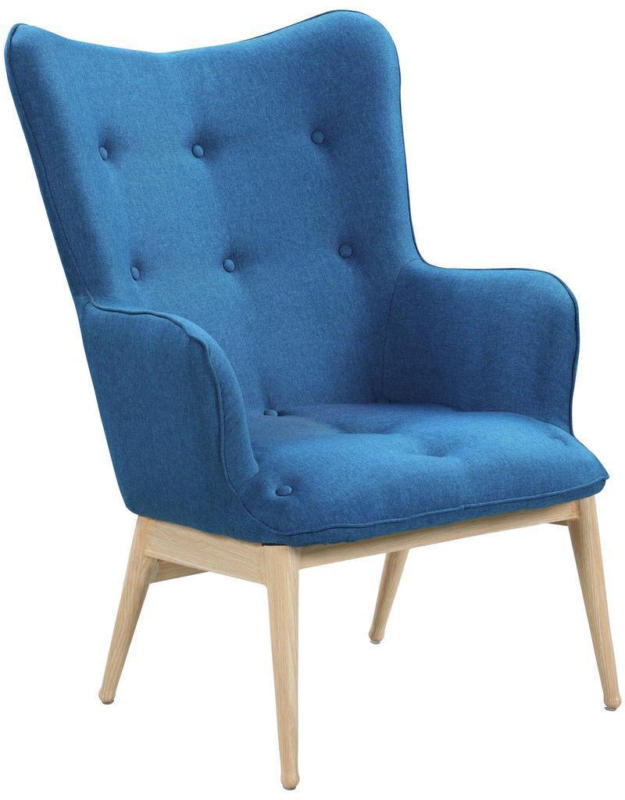 Relaxsessel B: 87 cm Blau