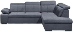Wohnlandschaft In L-Form Luisa 275x217 cm Grau