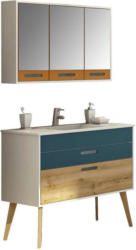 Badezimmer Malmö 100 cm Weiß/ Mehrfärbig