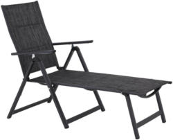 Sonnenliege Klappbar 70x146cm Verena, Grau