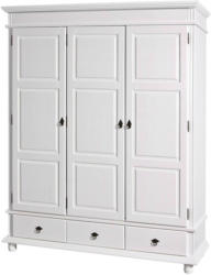 Drehtürenschrank Danz B: 166 cm Kiefer Weiß