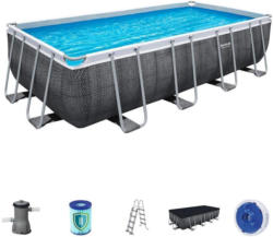 Stahlrahmenpool Power Steel 488x244x122cm mit Pumpe 56996