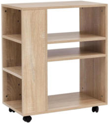 Beistellregal Auf Rollen Roller B 60cm, Eiche Dekor