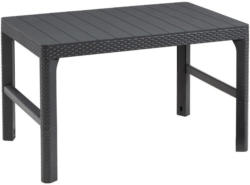 Gartentisch Höhenverstellbar Lyon Polyrattan L 116 cm