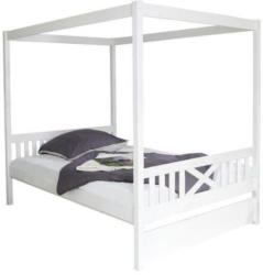 Himmelbett in Weiß