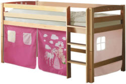 Hochbett 90/200 cm in Pink