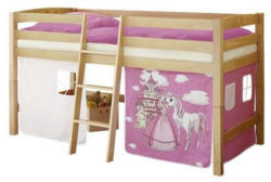 Hochbett 90/200 cm in Pink