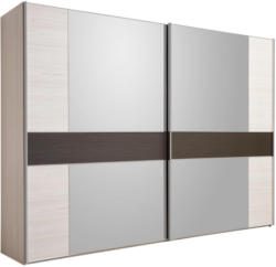 Schwebetürenschrank in Hellbraun, Lärchefarben