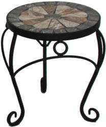Blumentisch In Metall, Stein, Keramik 20/25 Cm