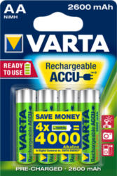Ready2Use Accu Mignon AA NiMH 2600mAh, 4er-Pack