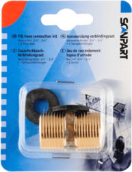 Zulaufschlauch Verbindungsset 3/4" aus Messing