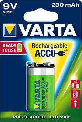 Ready2Use Accu 9V-Block 200 mAh