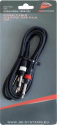 JACKM/JACKM-TWIN-1M5 SIGNAL CABLE 2X 2 MONO JACK M