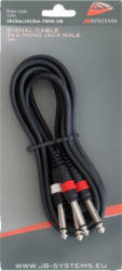 JACKM/JACKM-TWIN-3M SIGNAL CABLE 2X 2 MONO JACK M