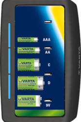 Ladegerät Universal Charger - LED-Ladeanzeige - Lädt 2 oder 4 AA, AAA, C, D oder 1x 9V