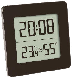 Digitales Thermo-Hygrometer, schwarz