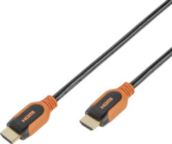HDMI Kabel 2m, High Speed mit Ethernet, orange